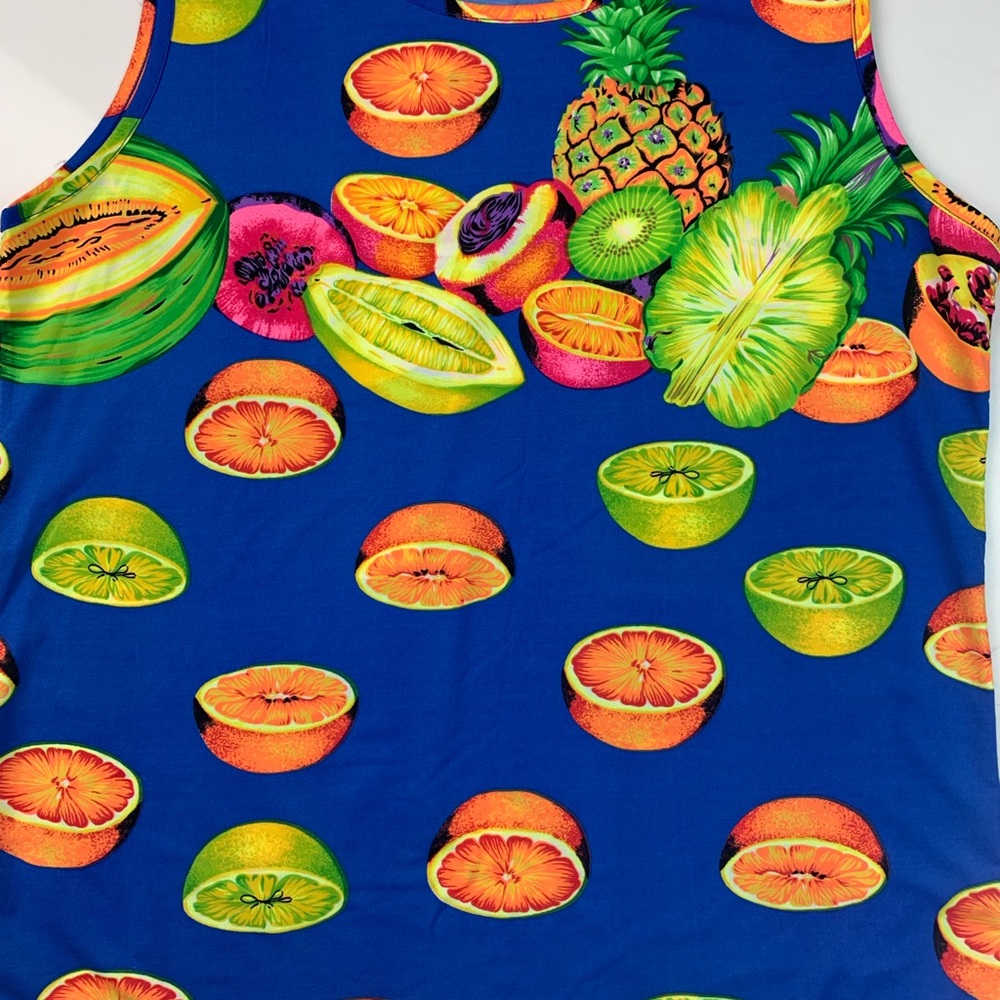 NWOT Fruity Tutti Top 🍊 🍋 🍍 🍌 💖❇️ - Picture 3 of 5